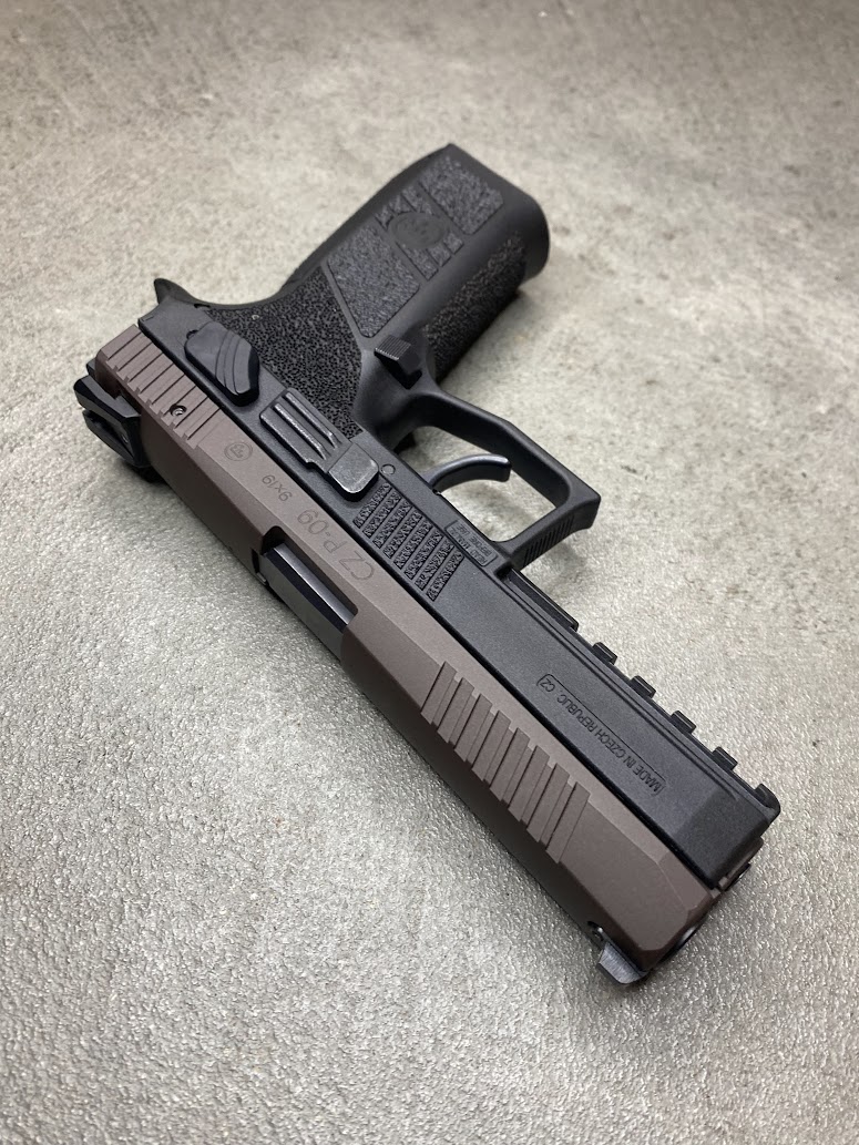CZ-P09 Vortex Bronze Cerakote Slide - Kote & Dagger